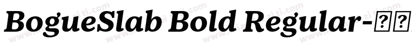 BogueSlab Bold Regular字体转换